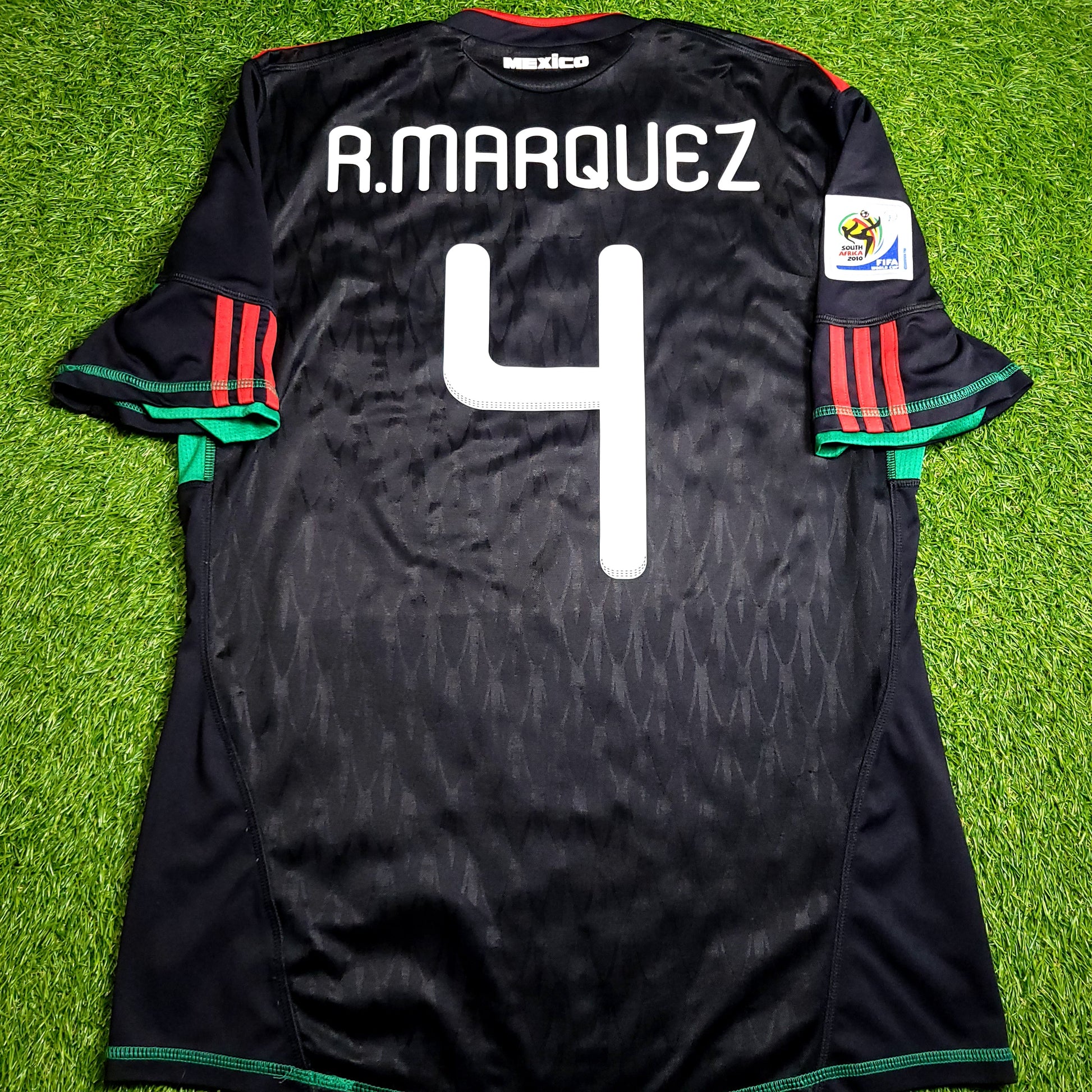 Marquez Mexico 2010 WORLD CUP Away Soccer Jersey L SKU# P41397 - ForeverSoccerJerseys