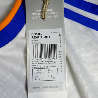 Benzema Real Madrid 2021 2022 UEFA FINAL Soccer Jersey BNWT L SKU# GQ1359 - ForeverSoccerJerseys