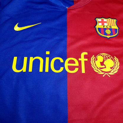 Messi Barcelona TREBLE 2008 2009 Soccer Jersey XL SKU# 286784-655 - ForeverSoccerJerseys