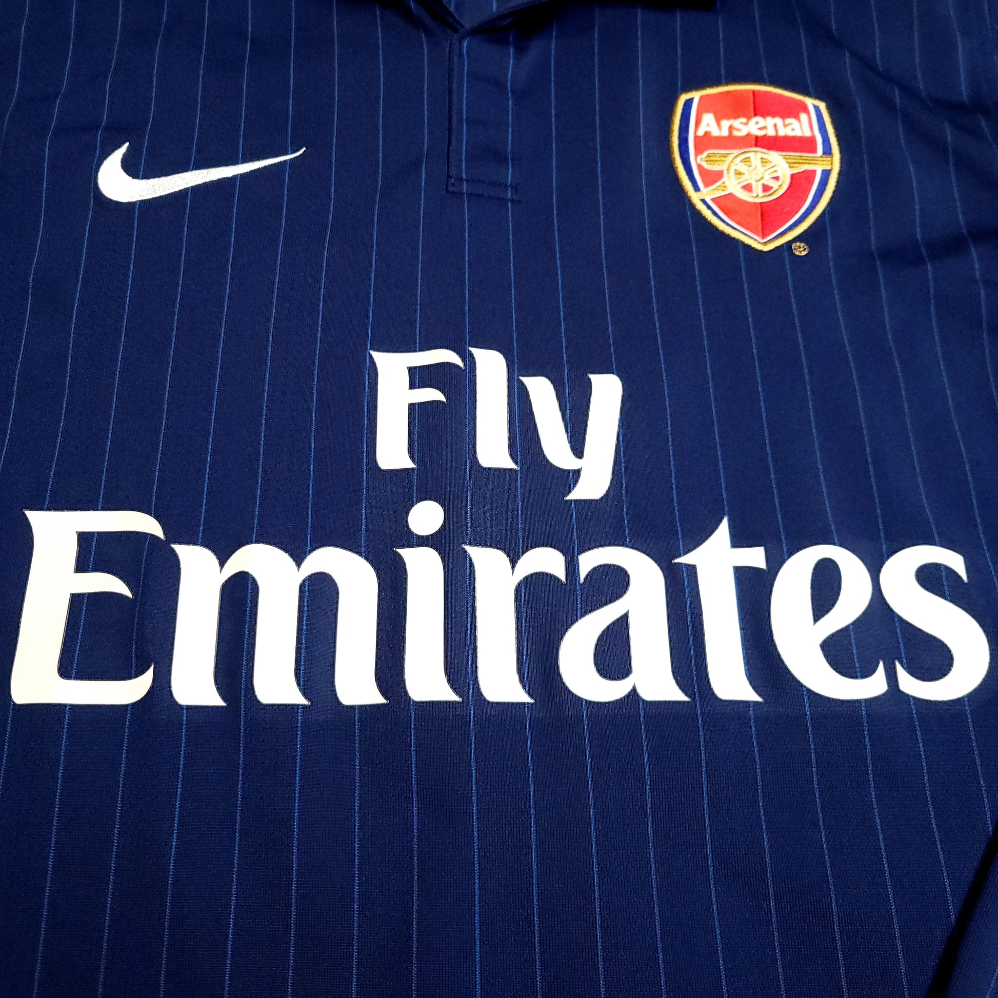 Arshavin Arsenal 2009 2010 Long Sleeve Away Soccer Jersey L SKU# 355059-410 - ForeverSoccerJerseys