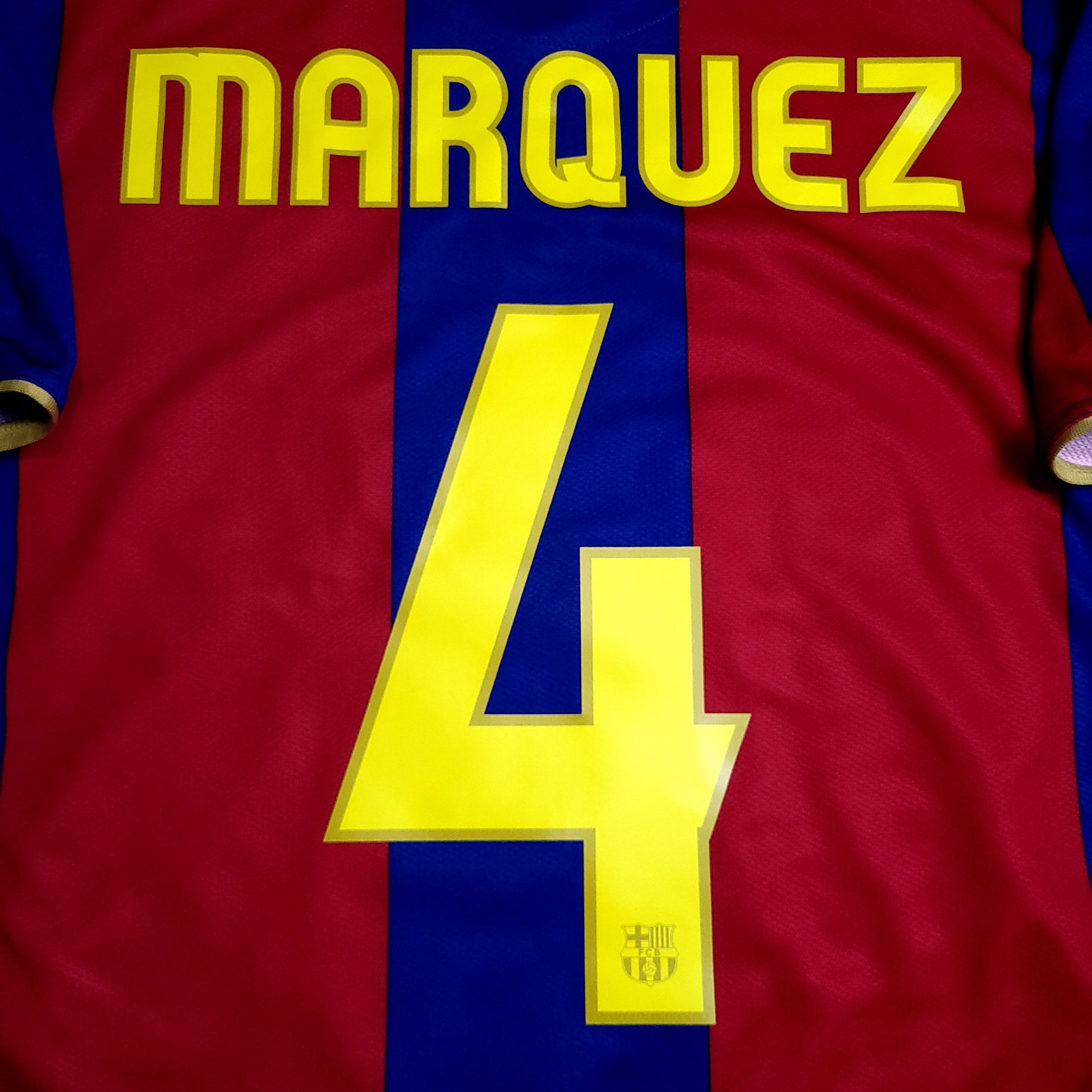 Marquez Barcelona Anniversary 2007 2008 Soccer Jersey M SKU# 237741-655 - ForeverSoccerJerseys