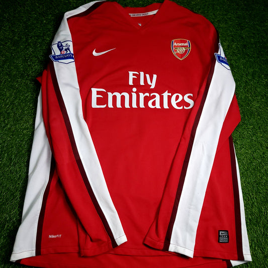 Arshavin Arsenal 2008 2009 Long Sleeve DEBUT Soccer Jersey XL