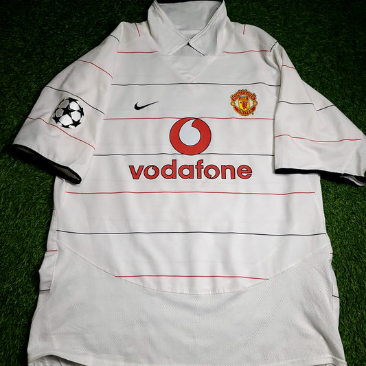Cristiano Ronaldo Manchester United 2003 2005 DEBUT UEFA Third Soccer Jersey L SKU# 112679