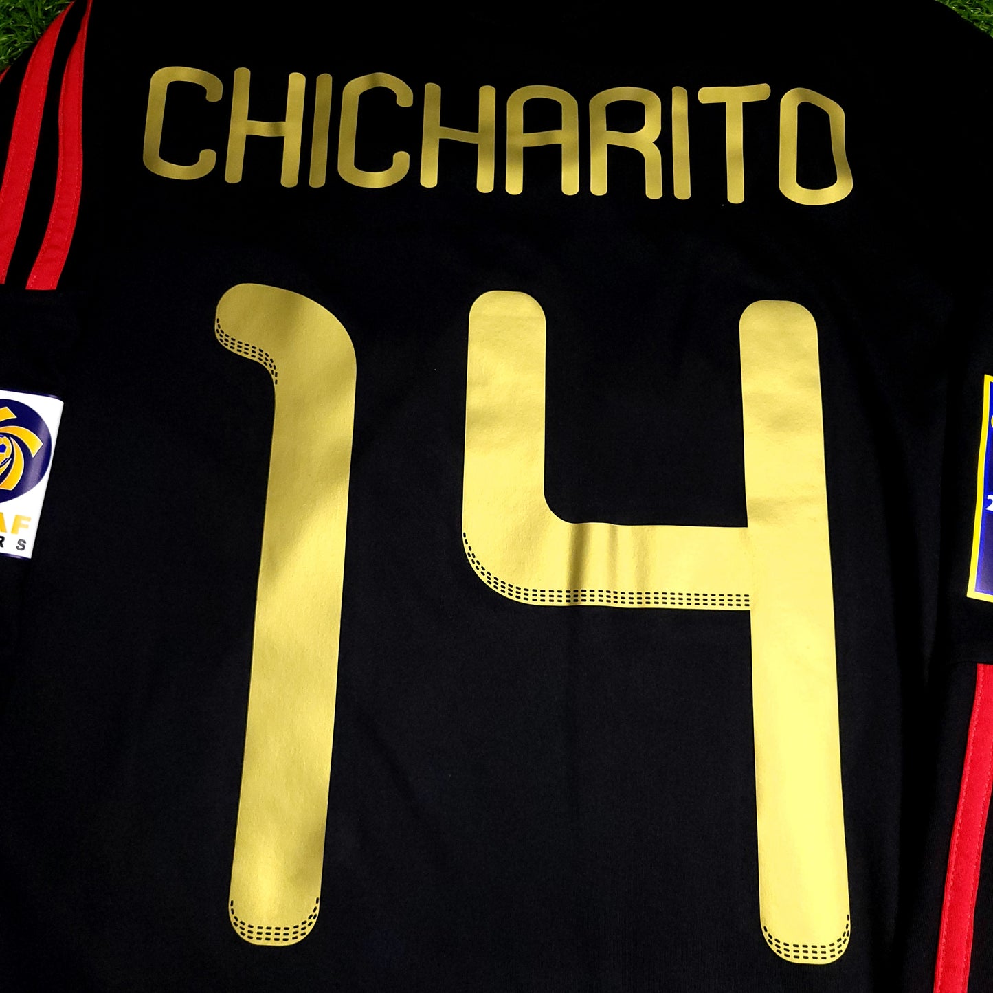 Chicharito Mexico 2011 GOLD CUP FINAL Soccer Long Sleeve Away Jersey M SKU# V13582 - ForeverSoccerJerseys