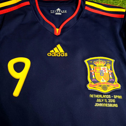 Torres Spain 2010 WORLD CUP Final Away Soccer Jersey M SKU# P47896 - ForeverSoccerJerseys