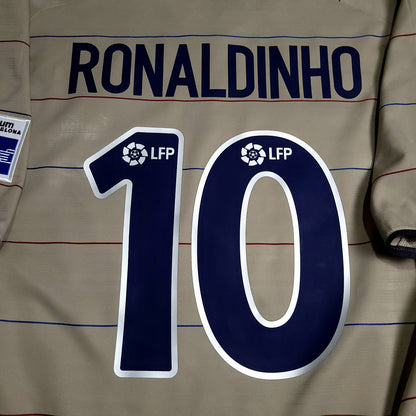 Ronaldinho Barcelona 2003 2004 DEBUT SEASON Away Soccer Jersey XL SKU# 112587 - ForeverSoccerJerseys