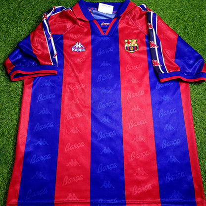 Ronaldo Kappa Barcelona 1996 1997 Home Soccer Jersey XL - ForeverSoccerJerseys