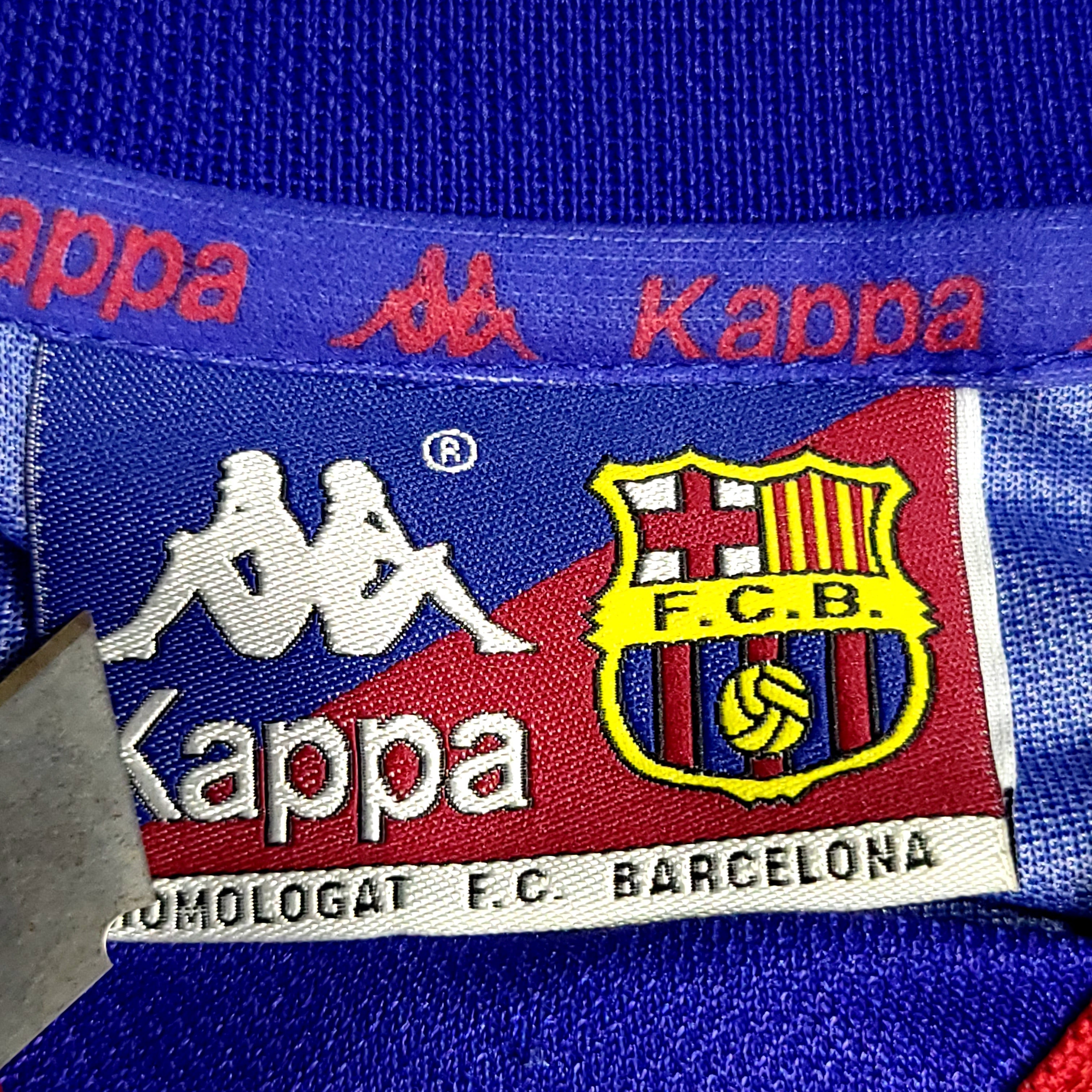 Ronaldo Kappa Barcelona 1996 1997 Home Soccer Jersey XL