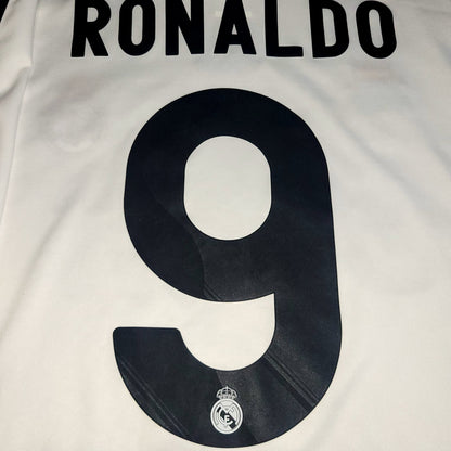 Cristiano Ronaldo Real Madrid 2009 2010 DEBUT UEFA Soccer Jersey XL SKU# E84340