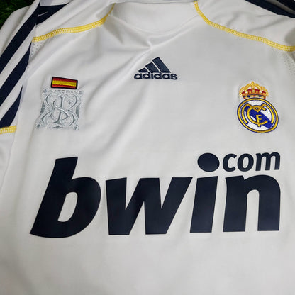 Cristiano Ronaldo Real Madrid 2009 2010 DEBUT UEFA Soccer Jersey XL SKU# E84340
