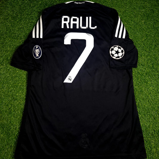 Raul Real Madrid 2008 2009 UEFA Third Soccer Jersey M SKU# 685420
