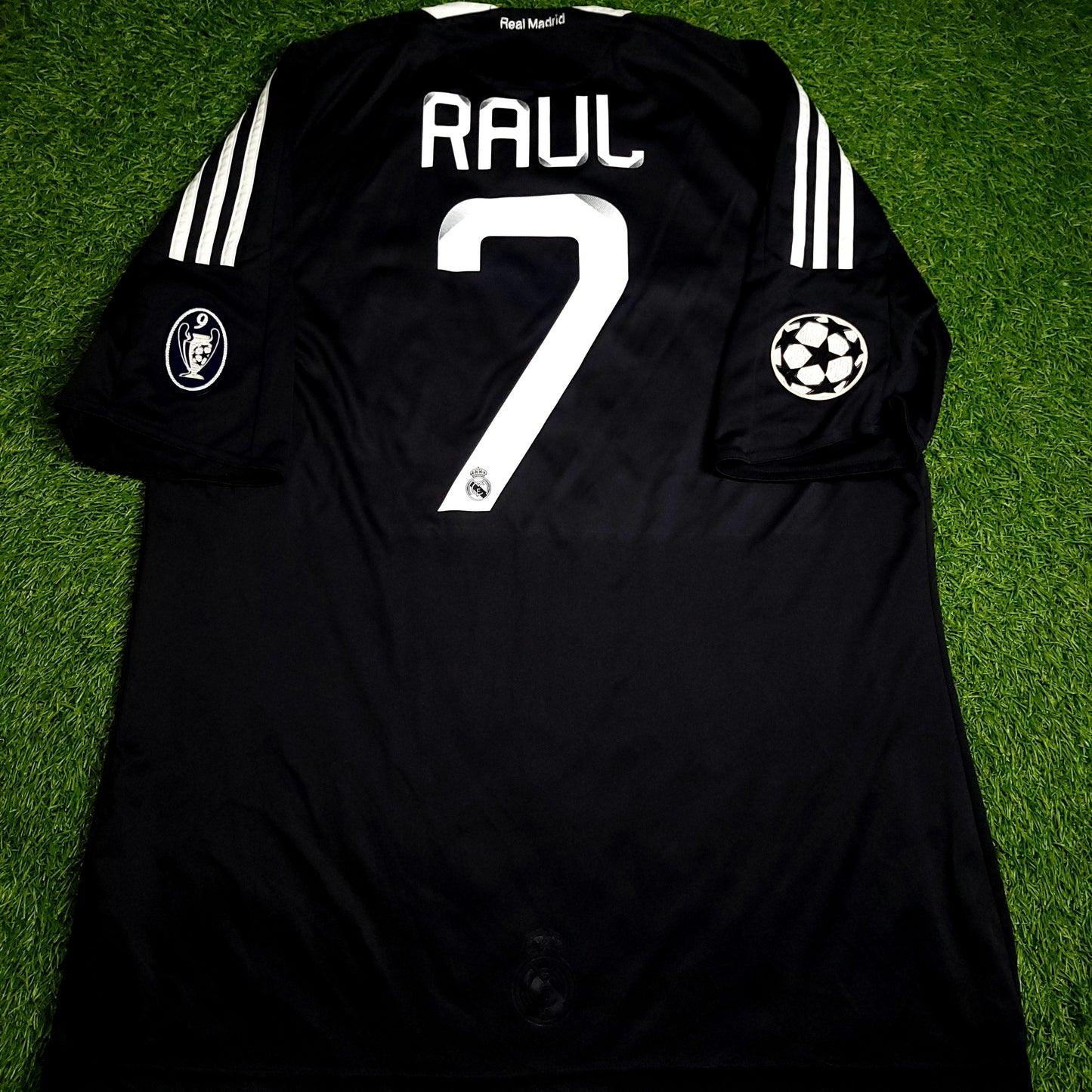Raul Real Madrid 2008 2009 UEFA Third Soccer Jersey XL SKU# 685420