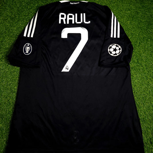 Raul Real Madrid 2008 2009 UEFA Third Soccer Jersey XL SKU# 685420