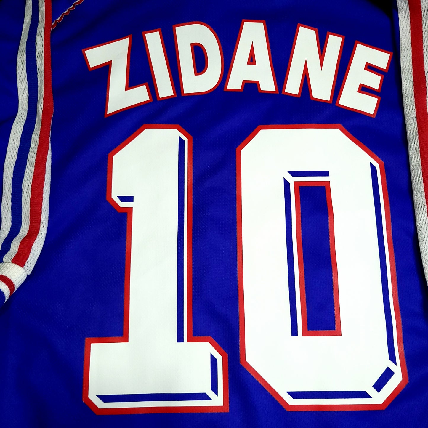 Zidane France 1998 WORLD CUP FINAL Home Soccer Jersey XL