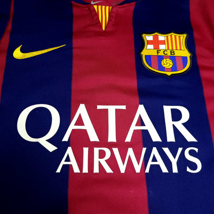Neymar Barcelona 2014 2015 TREBLE Soccer Jersey XL SKU# 610594-422