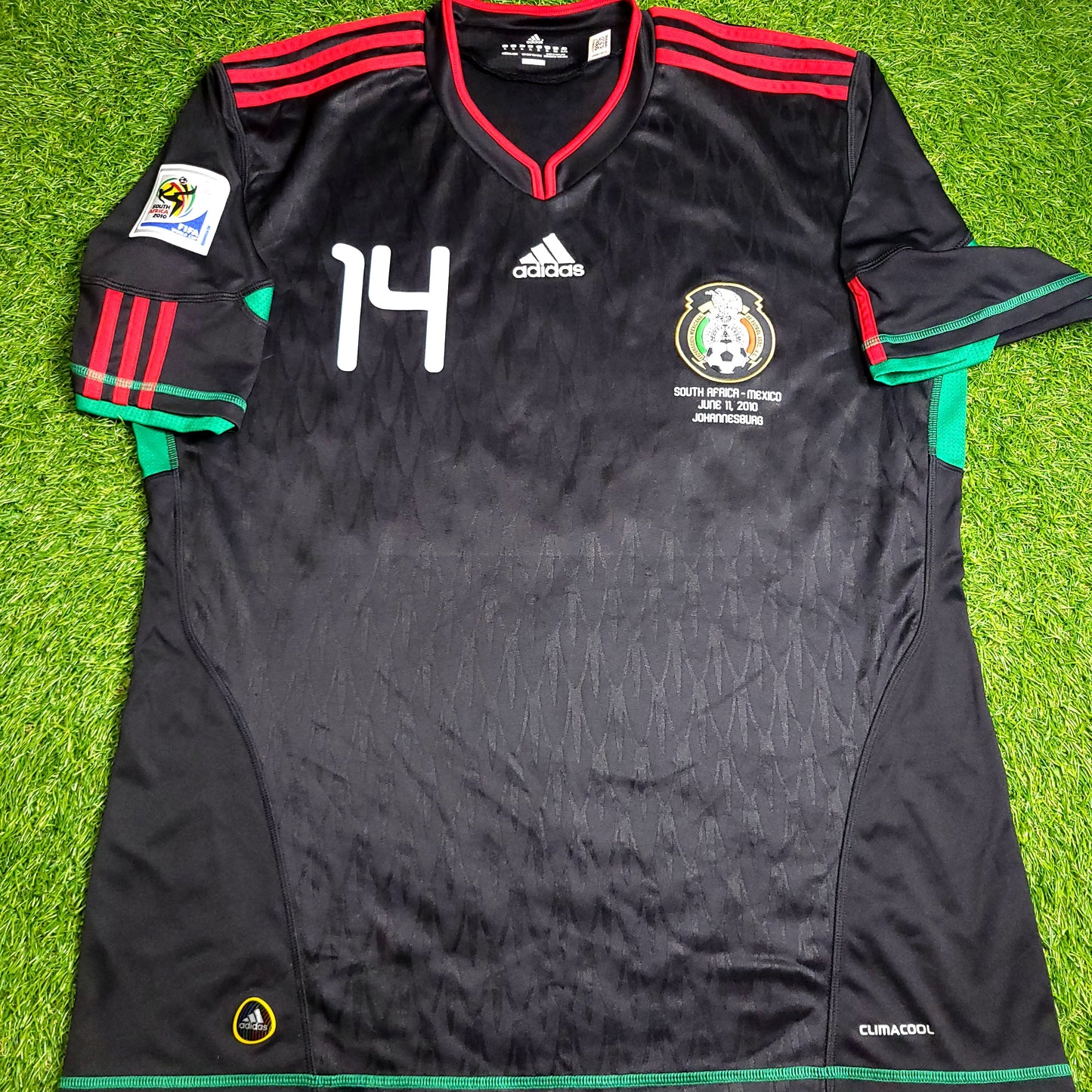 Chicharito Mexico 2010 WORLD CUP Away Black Soccer Jersey XL SKU# P41397