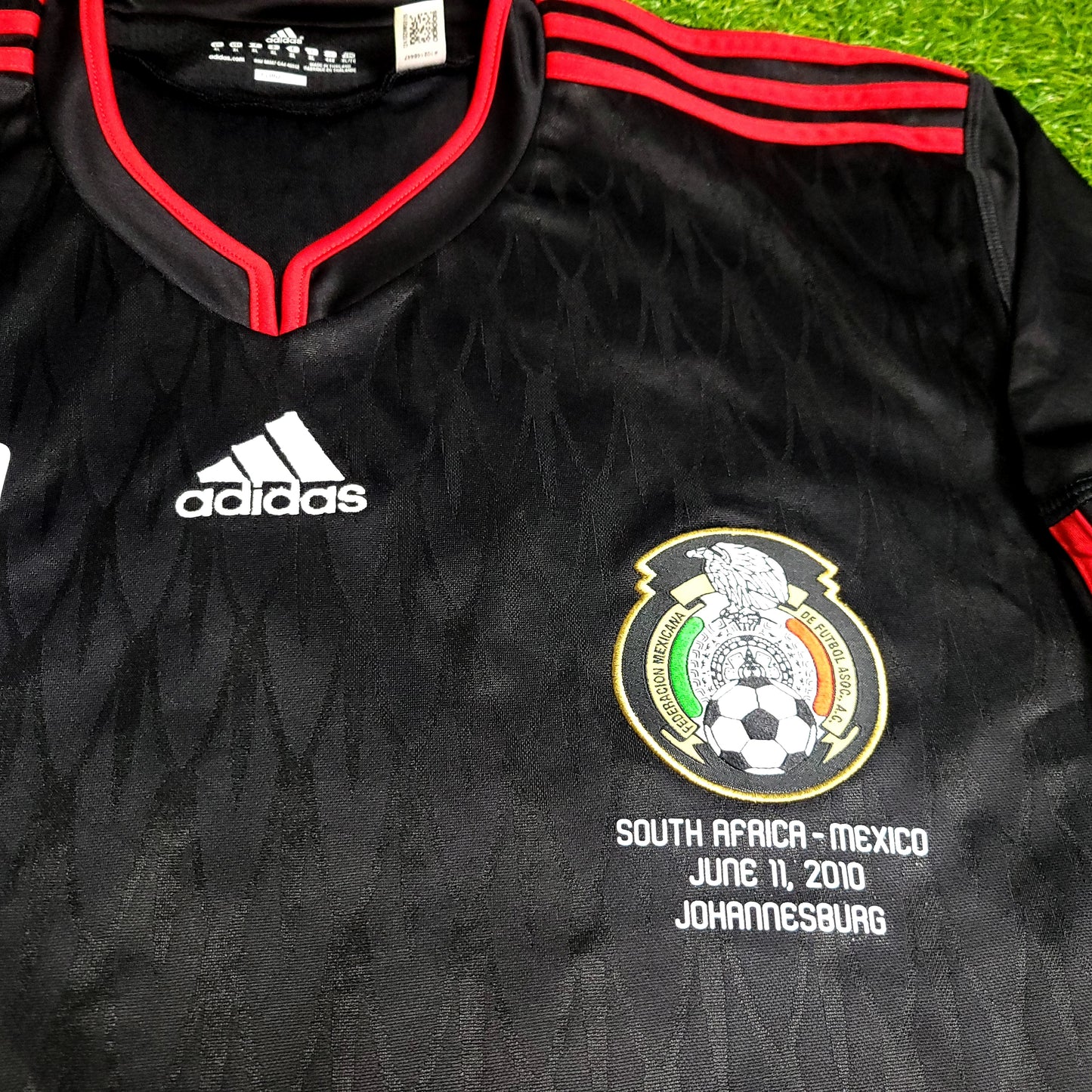 Chicharito Mexico 2010 WORLD CUP Away Black Soccer Jersey XL SKU# P41397