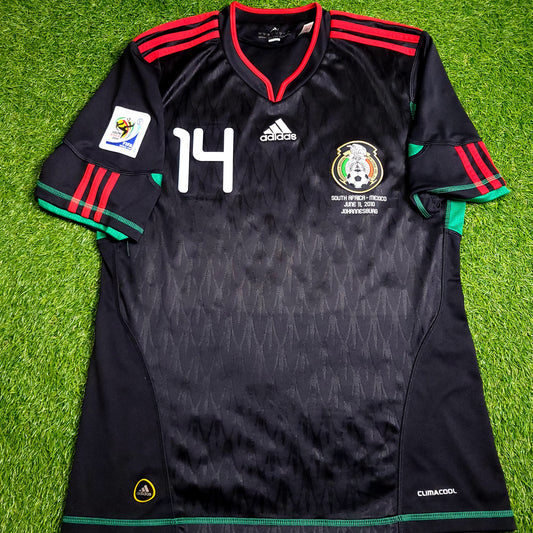 Chicharito Mexico 2010 WORLD CUP Away Black Soccer Jersey M SKU# P41397