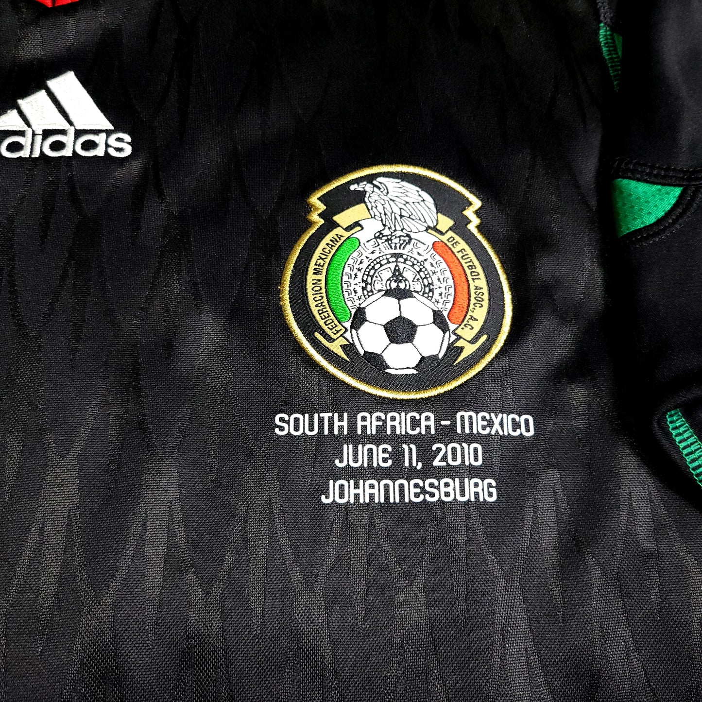 Chicharito Mexico 2010 WORLD CUP Away Black Soccer Jersey M SKU# P41397