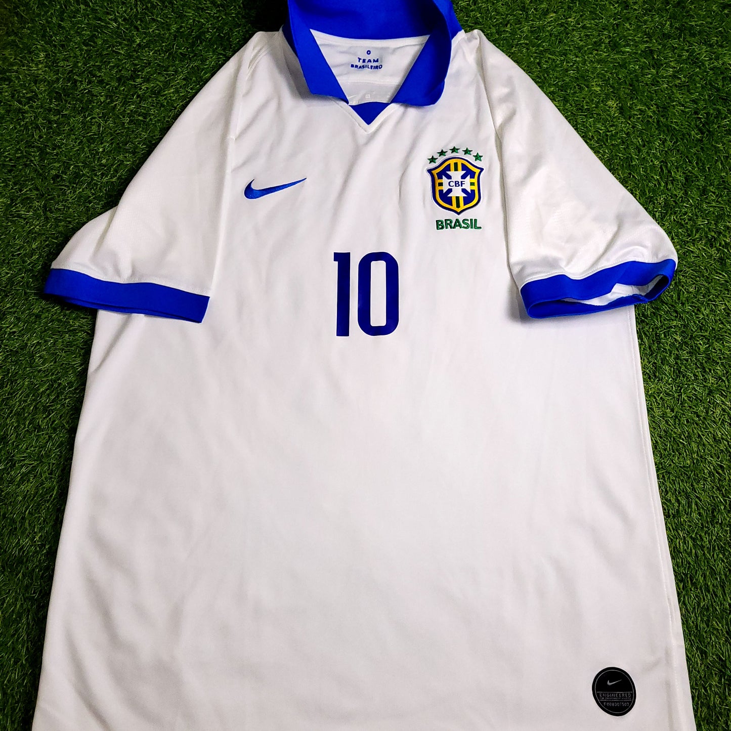 Neymar Brazil 2019 Away 100th Anniversary Copa America Soccer Jersey XL SKU# AJ5026-100