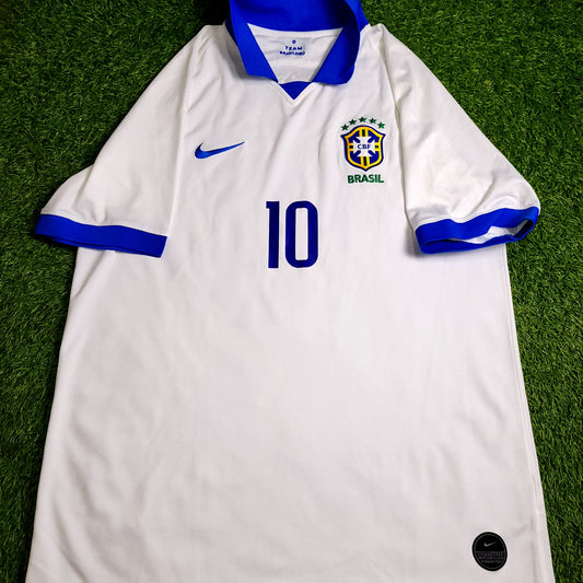 Neymar Brazil 2019 Away 100th Anniversary Copa America Soccer Jersey XL SKU# AJ5026-100