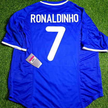 Ronaldinho Nike Brazil 2000 Away Soccer Jersey BNWT L