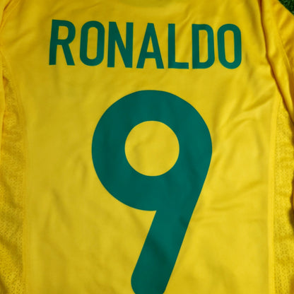 Ronaldo Brazil 2000 Home Soccer Jersey M
