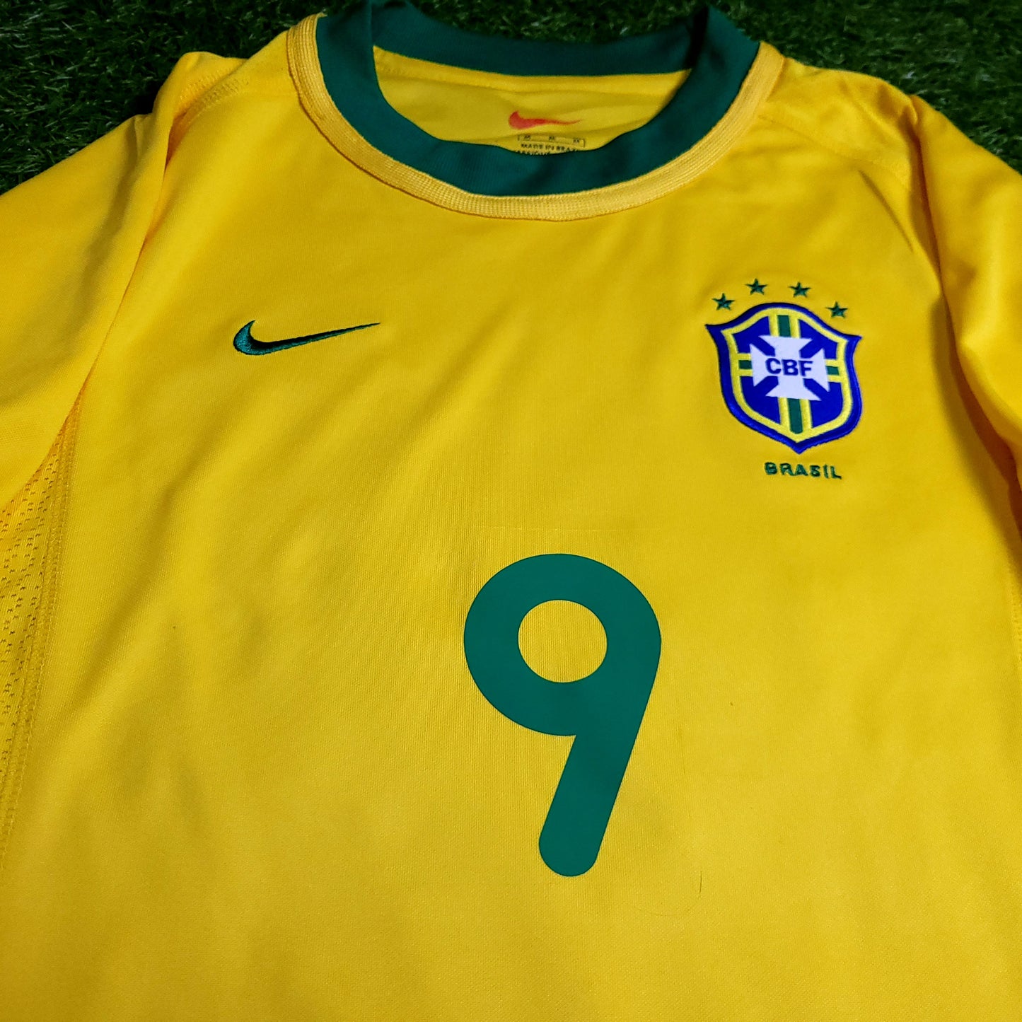 Ronaldo Brazil 2000 Home Soccer Jersey M