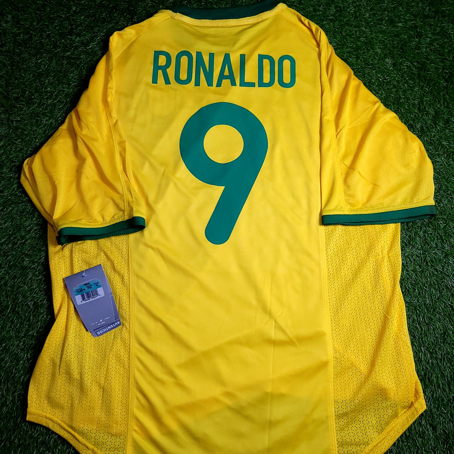 Ronaldo Brazil 2000 Home Soccer Jersey BNWT XL