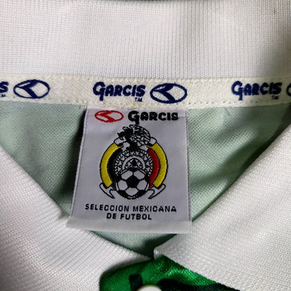Blanco Mexico Garcis 1999 Confederations Cup Final Soccer Jersey BNWT M