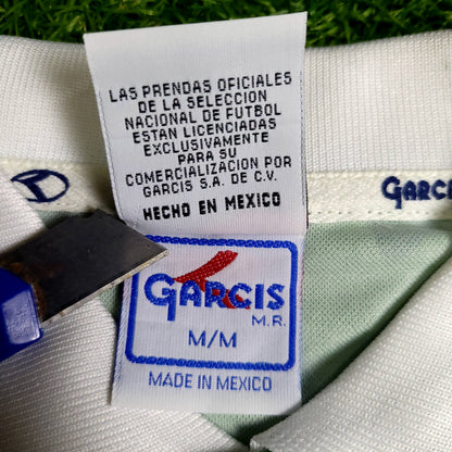 Blanco Mexico Garcis 1999 Confederations Cup Final Soccer Jersey BNWT M