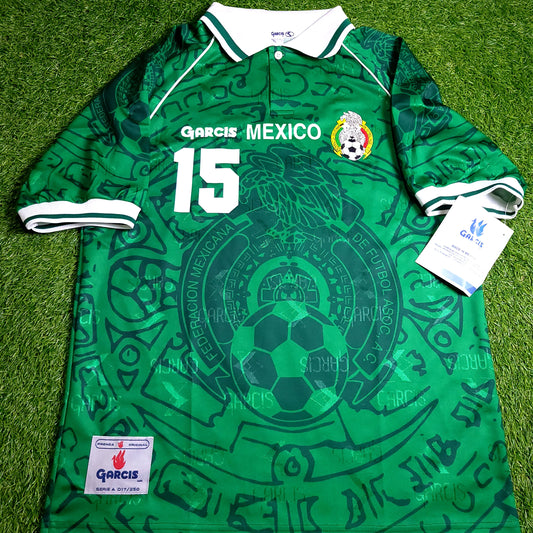 Hernandez Mexico Garcis 1999 Confederations Cup Final Soccer Jersey BNWT M