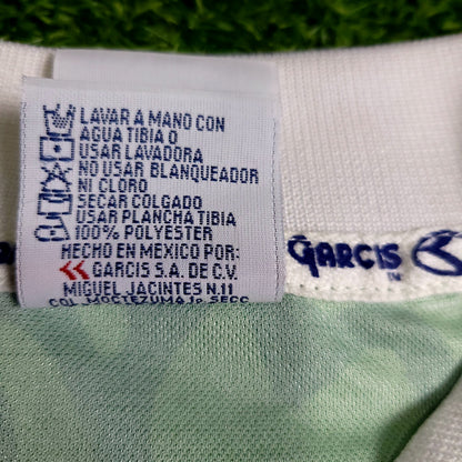Blanco Mexico Garcis 1999 Confederations Cup Final Soccer Jersey BNWT L