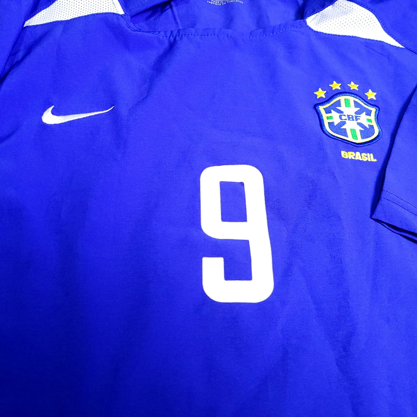 Ronaldo Brazil 2002 WORLD CUP Soccer Away Jersey M SKU# 182266