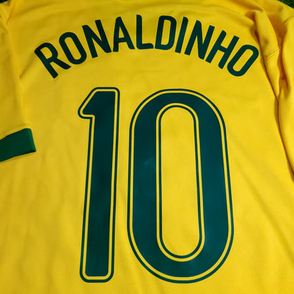 Ronaldinho Brazil 2006 World Cup Soccer Jersey L SKU# 103889