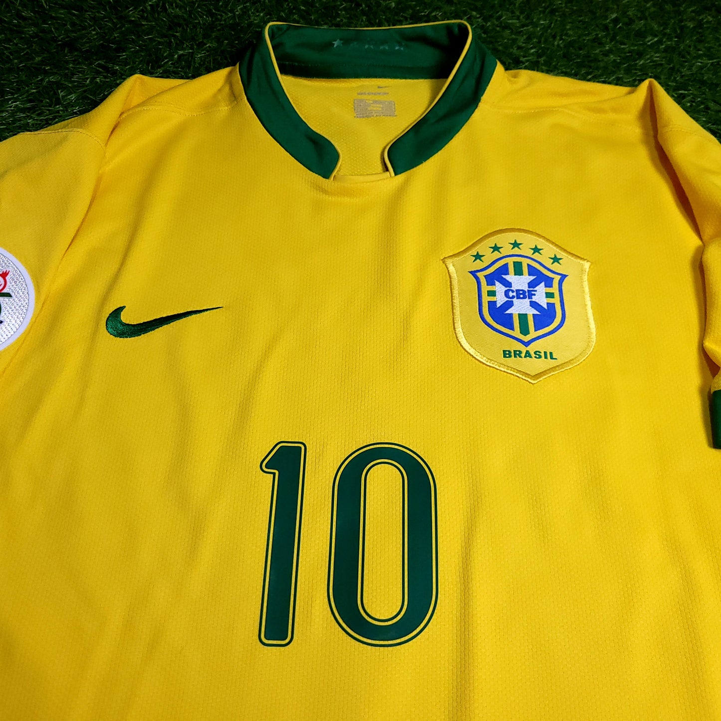 Ronaldinho Brazil 2006 World Cup Soccer Jersey L SKU# 103889