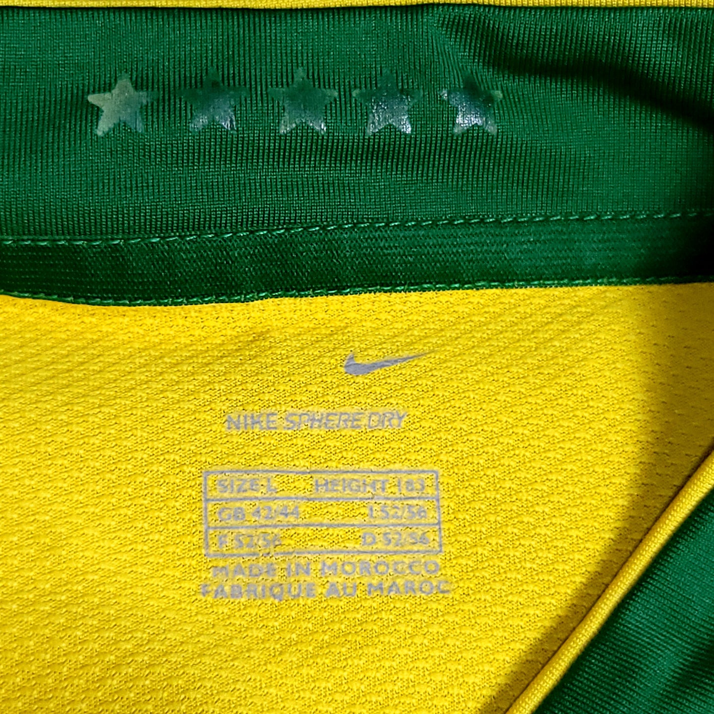 Ronaldinho Brazil 2006 World Cup Soccer Jersey L SKU# 103889