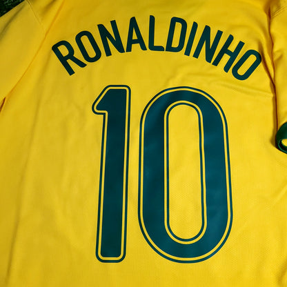 Ronaldinho Brazil 2006 World Cup Soccer Jersey M