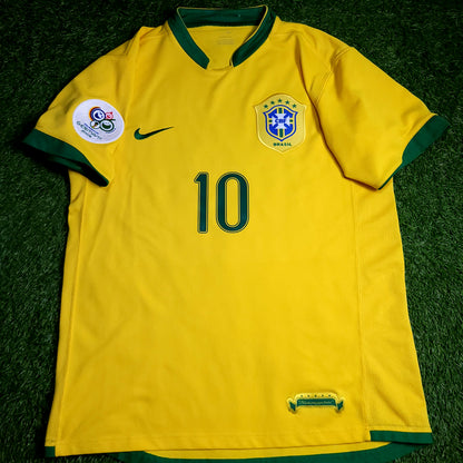 Ronaldinho Brazil 2006 World Cup Soccer Jersey M