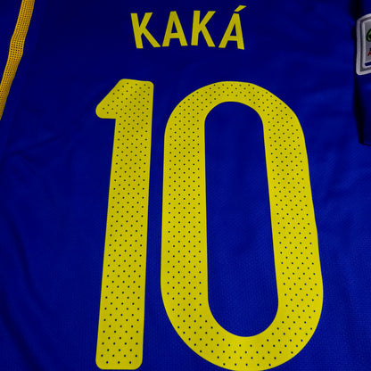 Kaka Brazil 2010 WORLD CUP Away Soccer Jersey L SKU# 369251-493