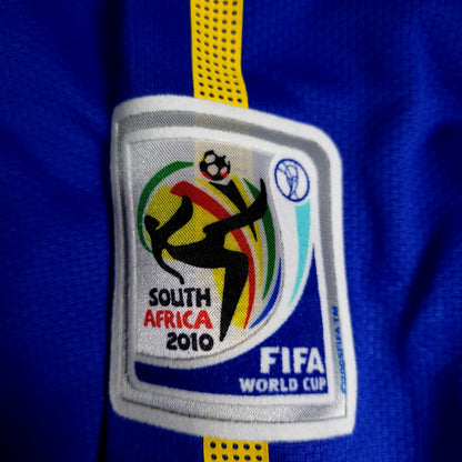 Kaka Brazil 2010 WORLD CUP Away Soccer Jersey L SKU# 369251-493