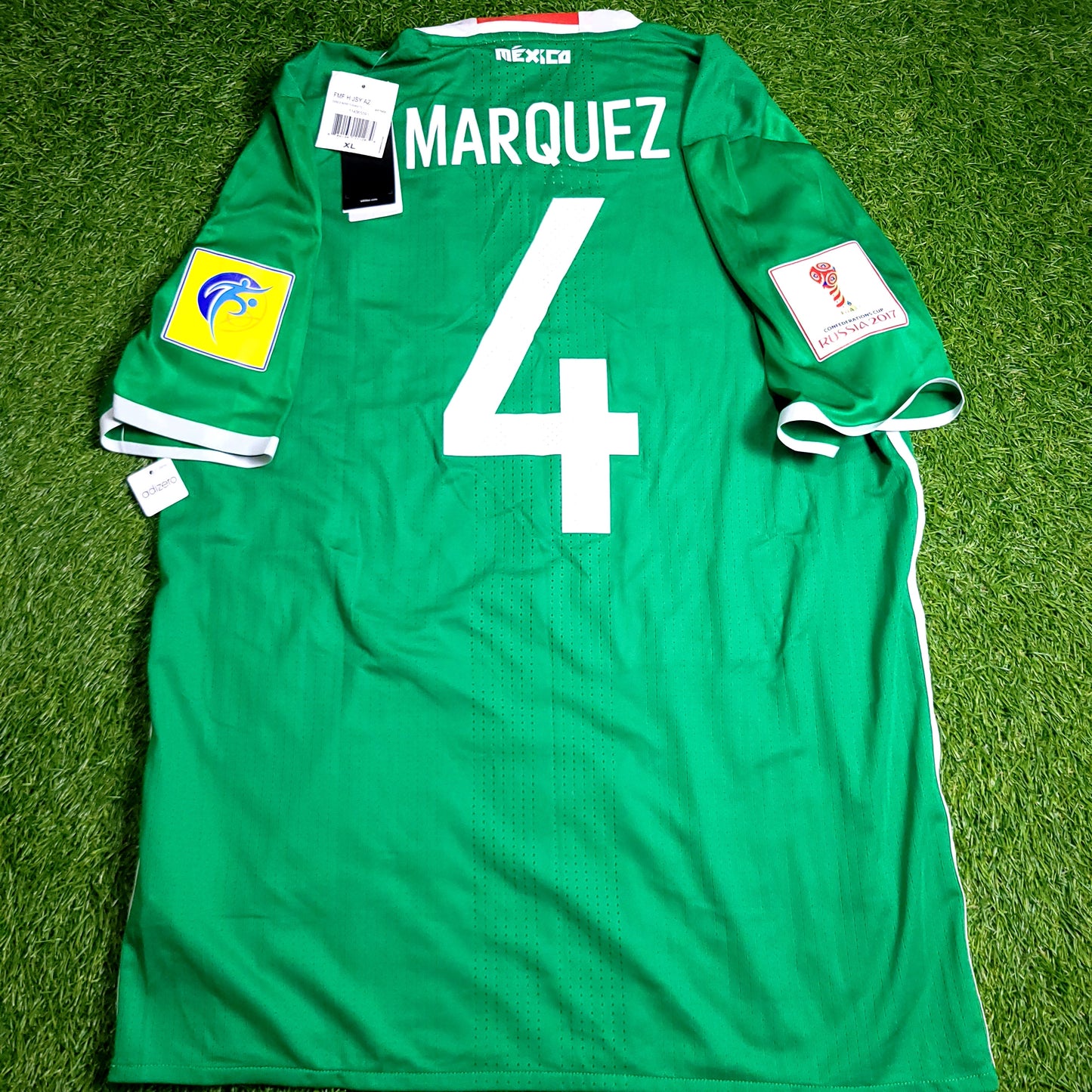 Marquez Mexico 2016 2017 CONFEDERATIONS CUP PLAYER ISSUE Soccer Jersey BNWT XL SKU# AP7908
