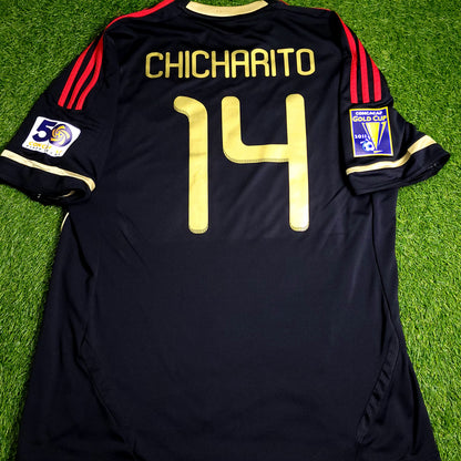 Chicharito Mexico 2011 GOLD CUP FINAL Away Soccer Jersey XL SKU# V31526
