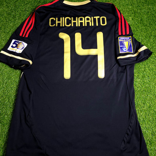 Chicharito Mexico 2011 GOLD CUP FINAL Away Soccer Jersey XL SKU# V31526