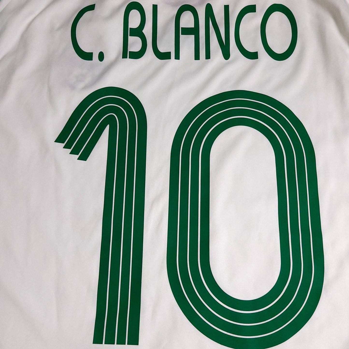 Blanco Mexico 2007 GOLD CUP Away Soccer Jersey XL SKU# 642446