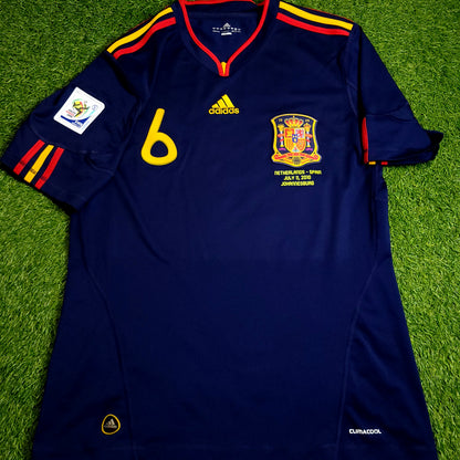 Iniesta Spain 2010 WORLD CUP FINAL Soccer Away Jersey L SKU# P47896
