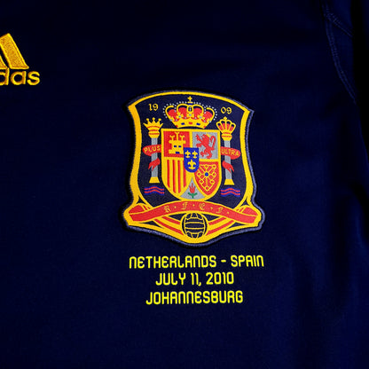 Iniesta Spain 2010 WORLD CUP FINAL Soccer Away Jersey L SKU# P47896