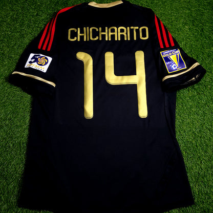Chicharito Mexico 2011 GOLD CUP FINAL Soccer Away Jersey M SKU# V31526 - ForeverSoccerJerseys