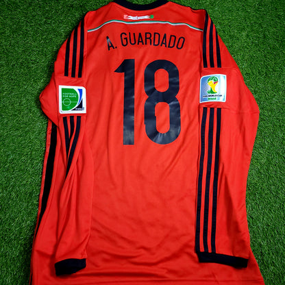 Guardado Mexico 2014 WORLD CUP Away Soccer Jersey BNWT L SKU# D83527