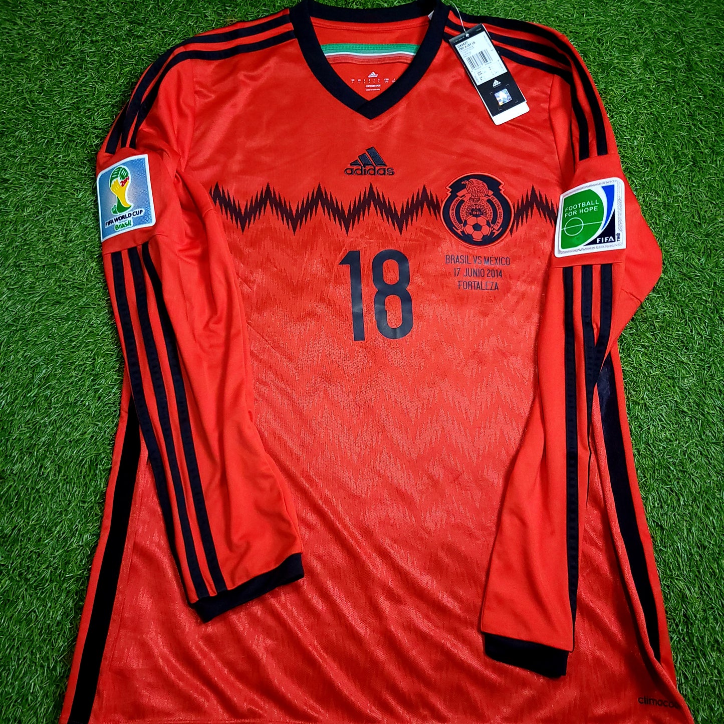 Guardado Mexico 2014 WORLD CUP Away Soccer Jersey BNWT L SKU# D83527